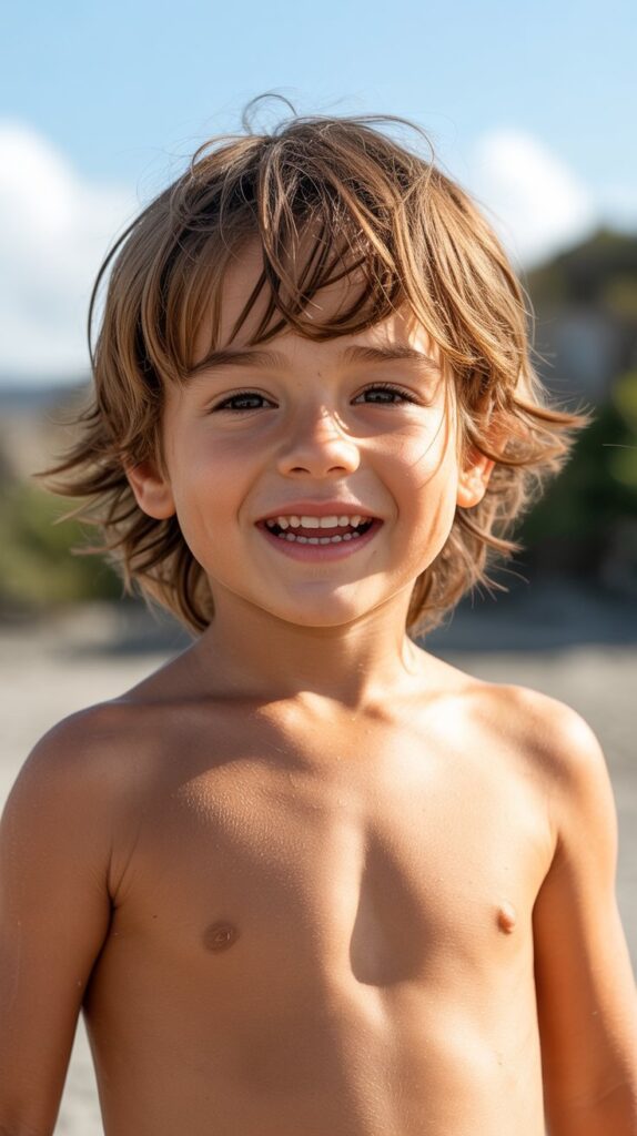 Best 33+ Baby Boys' Haircuts for Straight Fine Hair 20 Surfer Shag