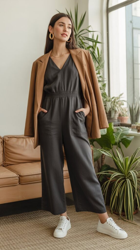 27 Elegant Self Care Sunday Dress to Impress Looks 15 The Cozy Jumpsuit Solution