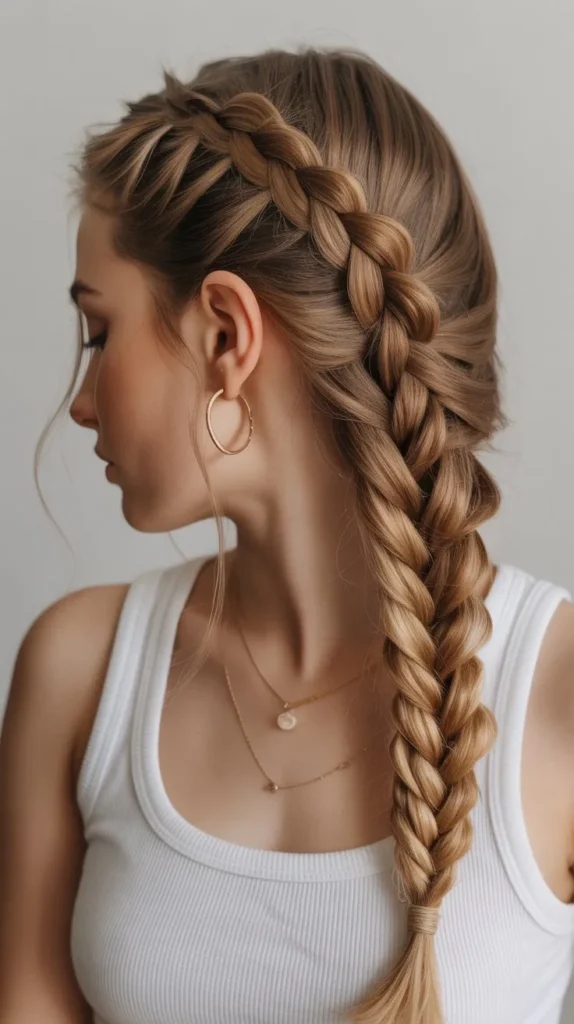 Pancaked Dutch Braid