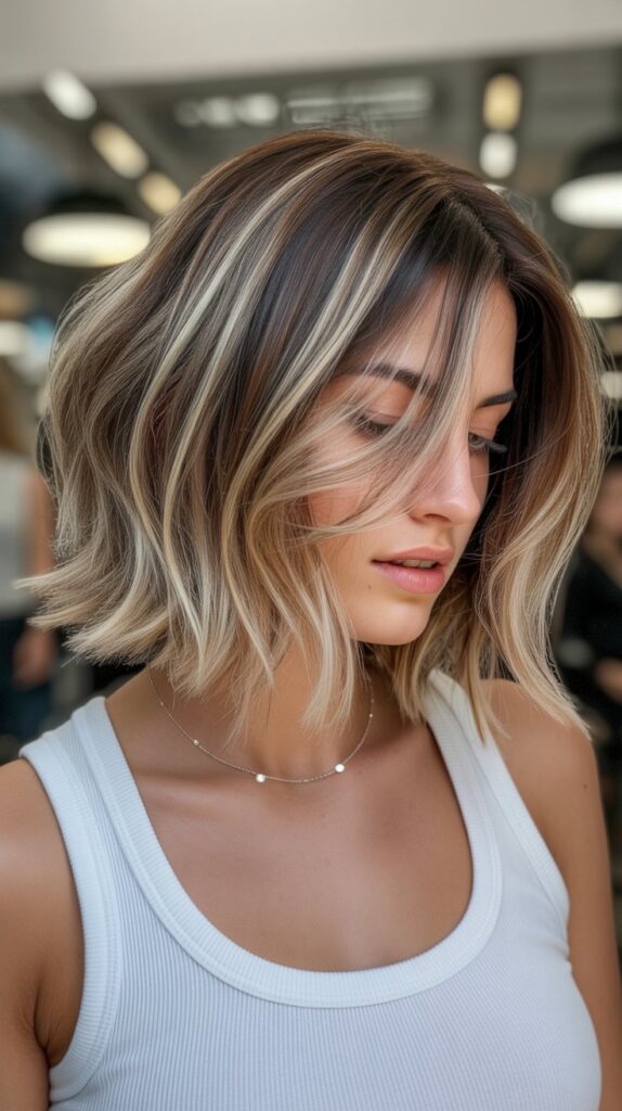 27+ Choppy Bob Haircuts That Will Transform Your Look Instantly 11 Choppy Bob with Balayage