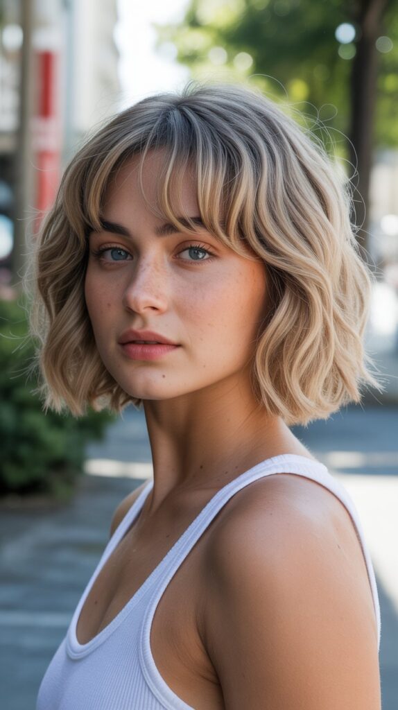 Best 33+ Choppy Bob Haircuts for Fine Hair You'll Want to Try This Year 13 Choppy Bob with Curtain Bangs