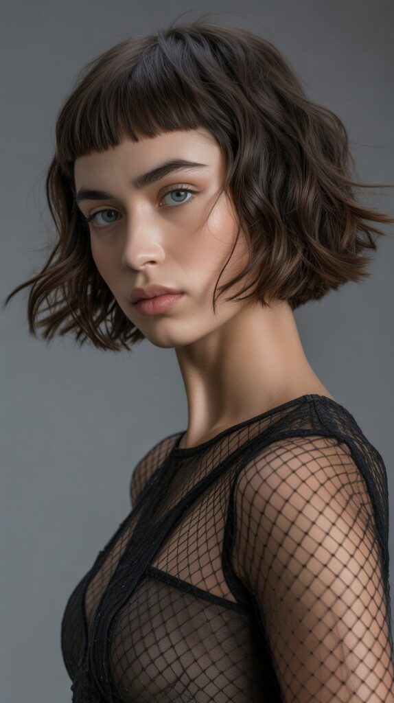 27+ Choppy Bob Haircuts That Will Transform Your Look Instantly 10 Textured Choppy Bob with Micro Bangs
