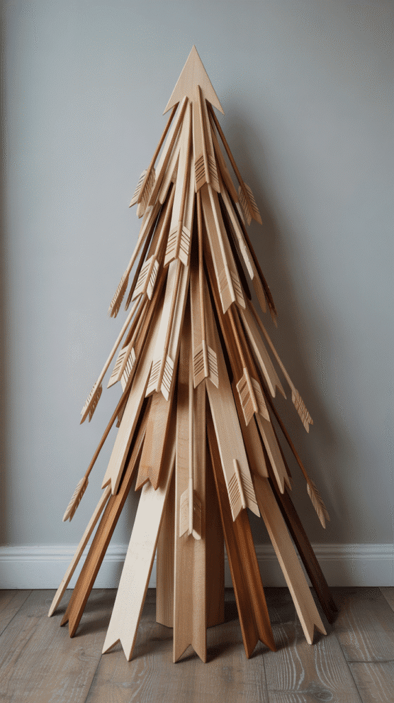 Top 33+ DIY Wooden Christmas Trees Anyone Can Make 30 Wooden Arrow Christmas Tree