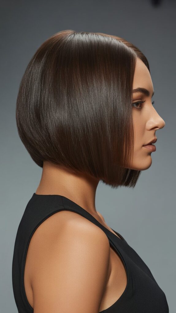 26 Flattering Angled Bob Haircuts Round Faces 17 . A-Line Angled Bob