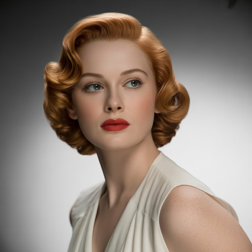 Pin-Curl Vintage Waves
