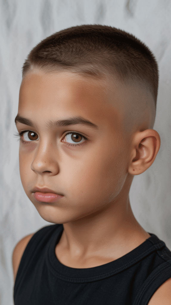 Top 30 Stylish Children Hairstyles for Little Boys That Are Totally Adorable 13 The High and Tight