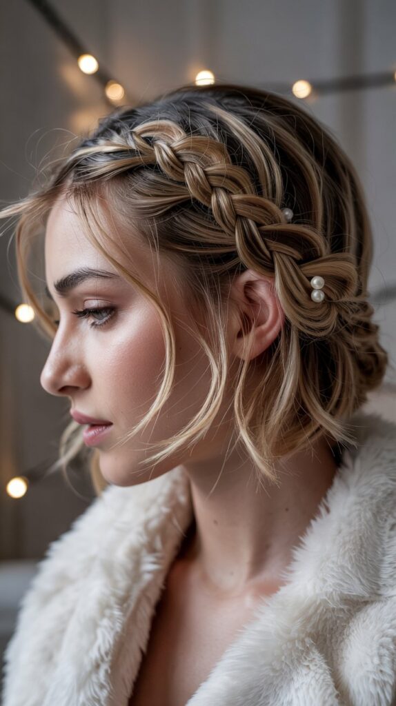 30 Chic Winter Hair Braids for Short Hair 18 Wrapped Braid Base