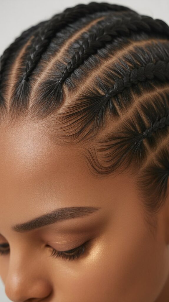 30 Best Cornrow Hairstyles for Kids with Natural Hair 6 Feed-In Cornrows