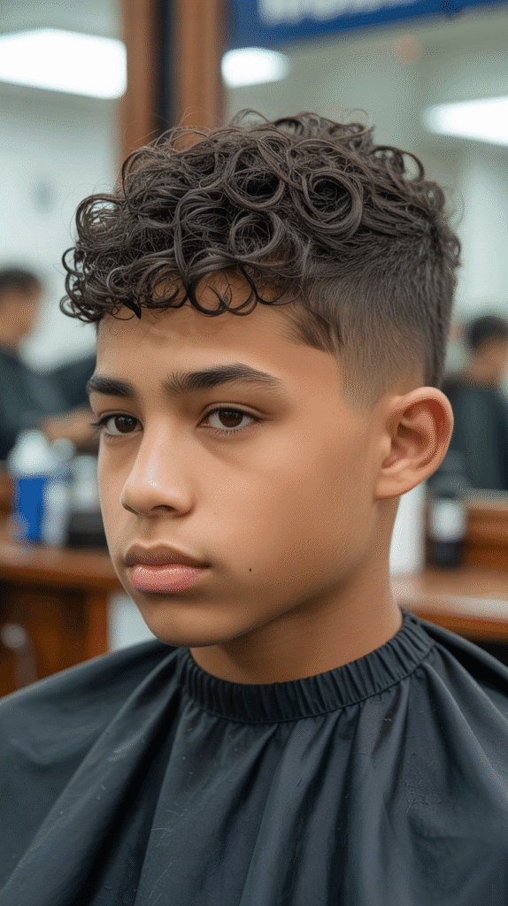 25 Little Boy Curly Haircuts That Show Off Those Curls 6 Textured Curly Crop