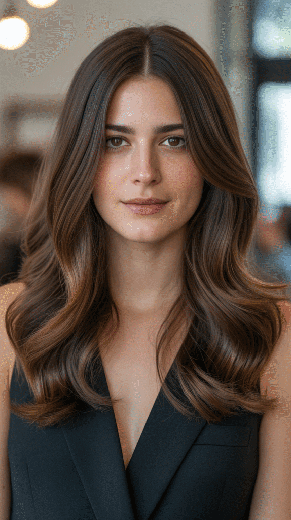 30+ Dark Brown Hair Color Ideas to Add Depth and Dimension 20 Coffee Bean Brown