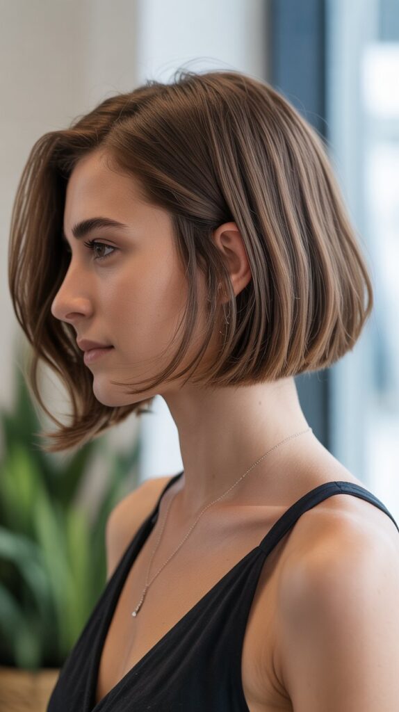 34+ Latest Bob Haircuts for Fine Hair 16 Collarbone-Length Bob