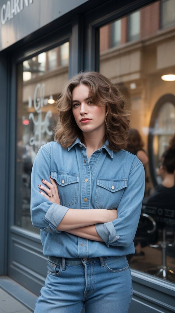 33 Fresh Hairstylist Outfits for Work in Spring 18 Denim on Denim