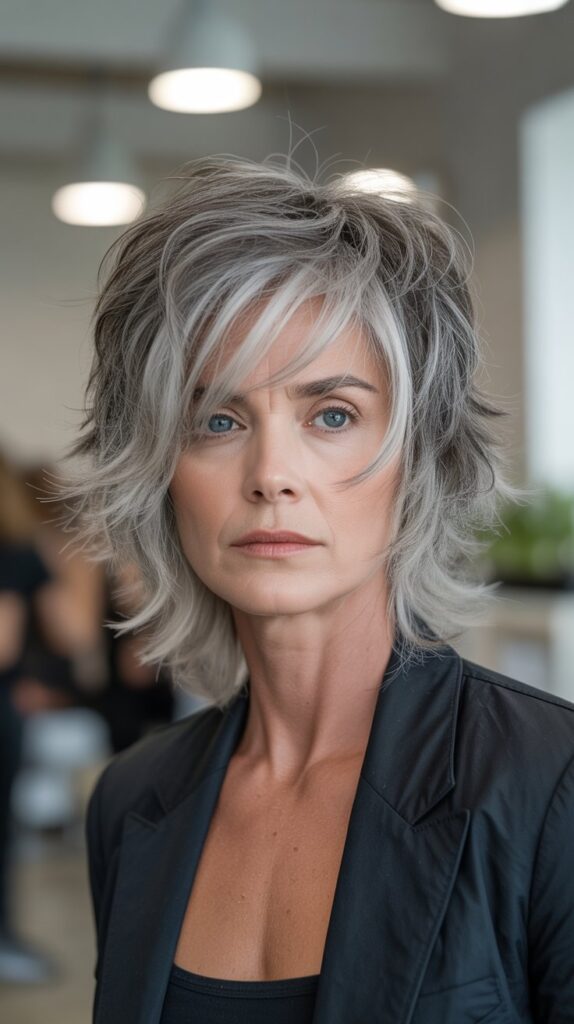 Best 30+ Very Layered Medium Hairstyles for Women Over 50 13 Disconnected Layers for Volume