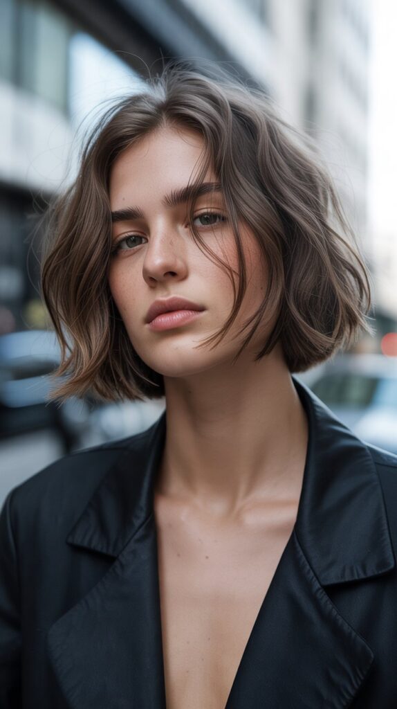 36 Easy-to-Style Bob Hairstyles for Fine Hair 13 Tousled Bob with Dry Texture