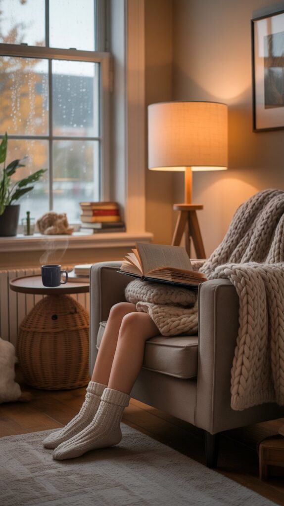 32 Creative DTI Outfit Ideas — Self Care Sunday Theme 7 Cozy Reading Retreat