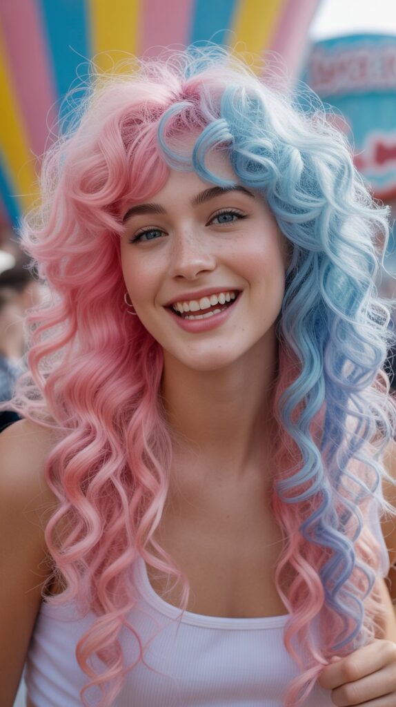 Pink and Blue Cotton Candy Dream