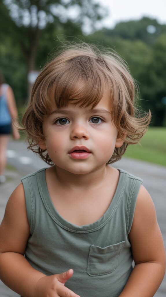 Best 33+ Baby Boys' Haircuts for Straight Fine Hair 25 Messy Fringe Forward