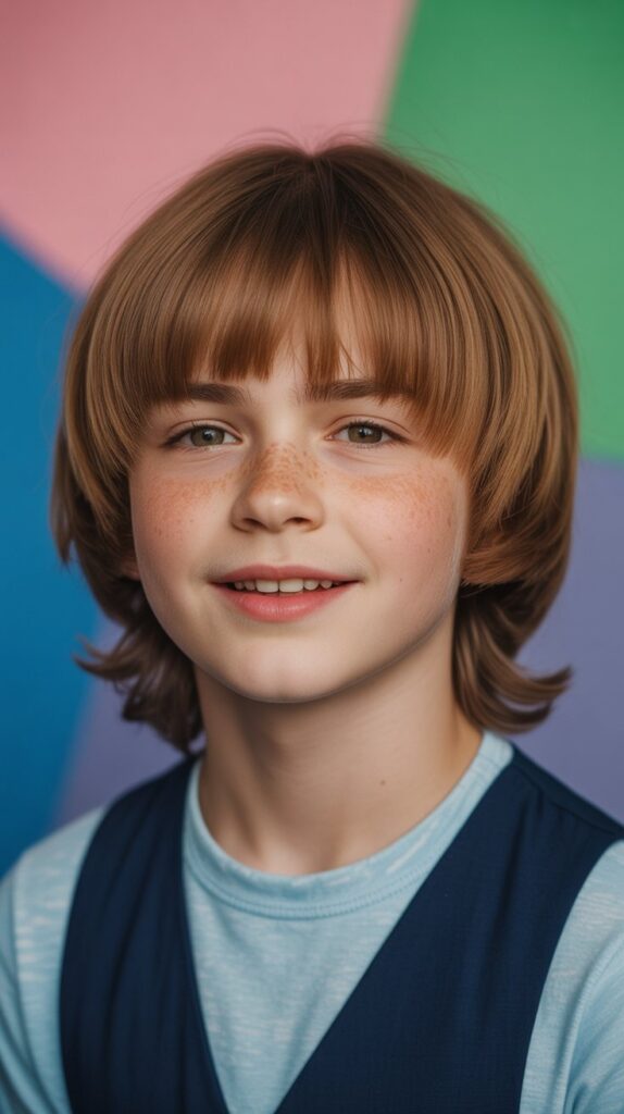 The Mullet with Bangs