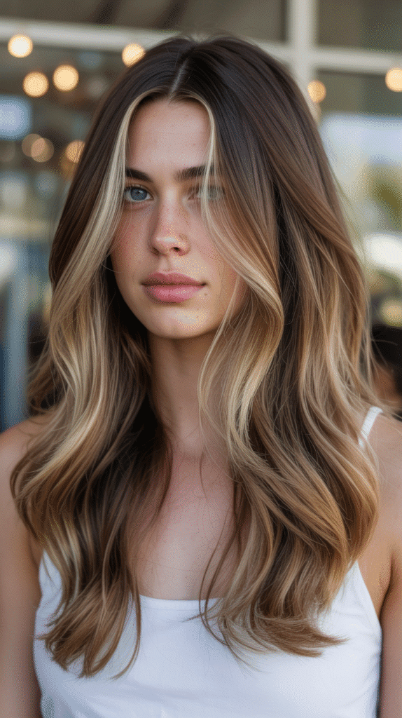 30+ Dark Brown Hair Color Ideas to Add Depth and Dimension 15 Smoky Brown with Silver Highlights