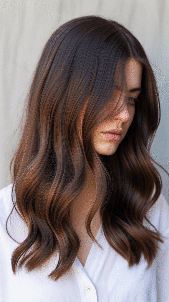 30+ Dark Brown Hair Color Ideas to Add Depth and Dimension 23 Dark Brown Tortoiseshell
