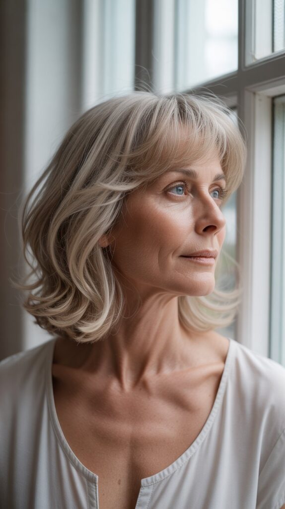 Best 30+ Very Layered Medium Hairstyles for Women Over 50 12 Wispy Layered Ends