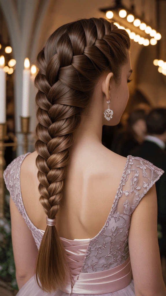 30 Adorable Cute Winter Hairstyles with Braids 19 Ladder Braid