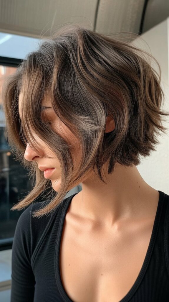Choppy Bob with Razored Layers