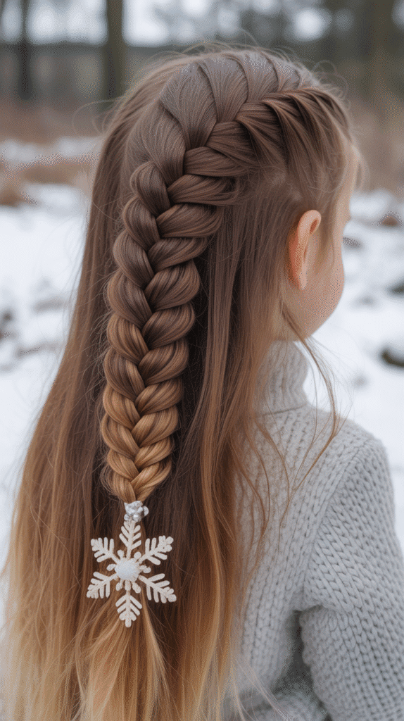 33 Cute Winter Hair Braids for Kids 3 Fishtail Braid