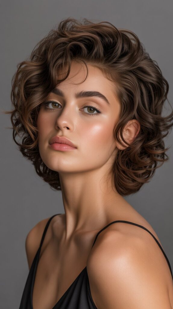 27 Gorgeous Wavy Pixie Hairstyles for Thick Hair 16 Voluminous Wavy Pixie with Root Lift