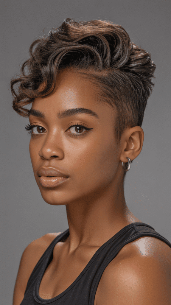 27 Modern Short Haircuts for Black Women You'll Love 14 The Faux Hawk