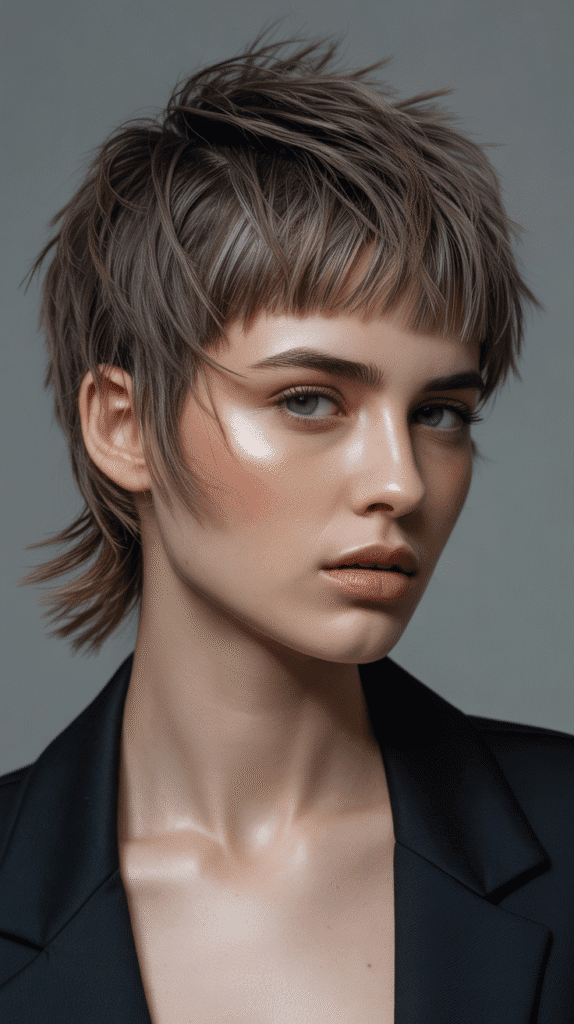 Top 27+ Slimming Hairstyles For Round Faces to Boost Confidence 20 Textured Crop with Longer Fringe