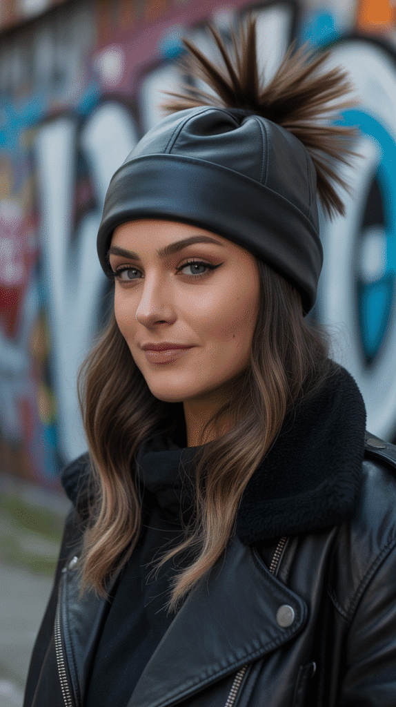 33 Cozy Cute Winter Hairstyles with Beanies 25 Faux Hawk with Beanie