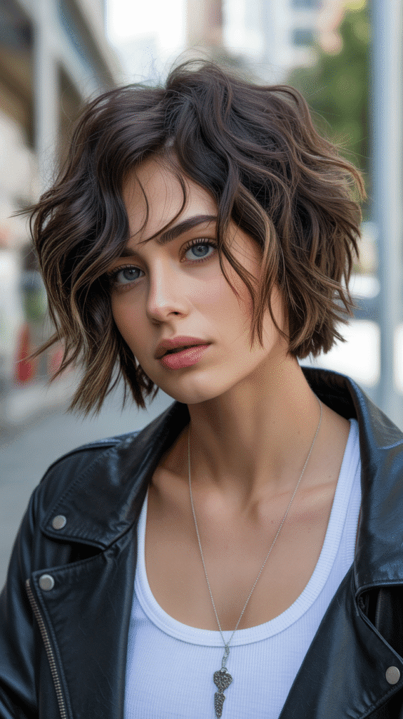 Best 30+ Chic Short Stacked Inverted Bob Haircuts for a Modern Look 16 Shaggy Stacked Bob
