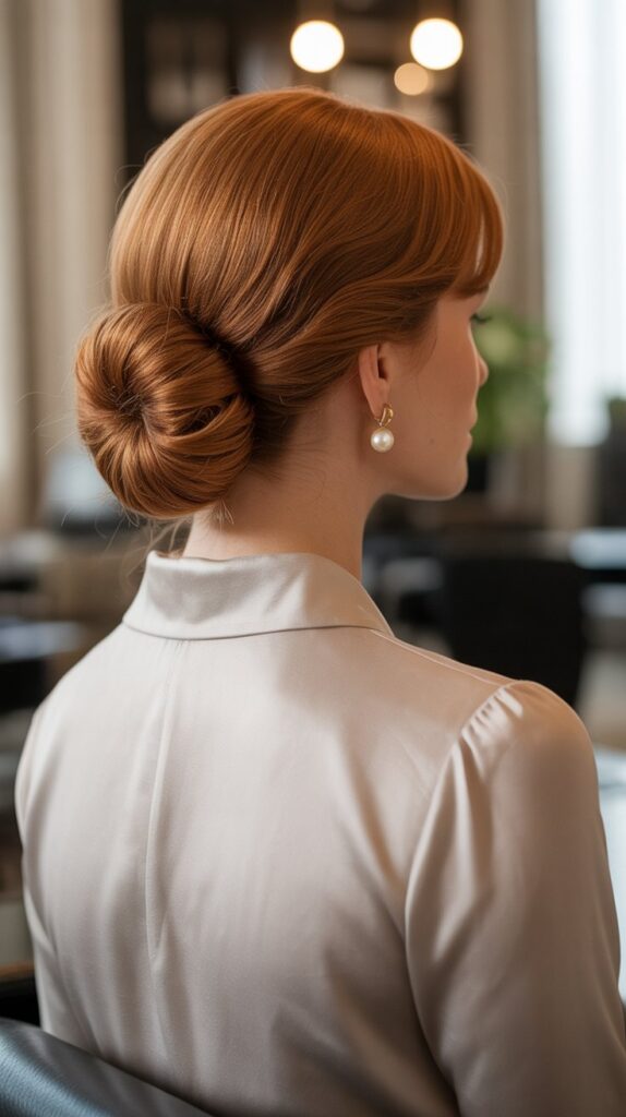 27 Professional Greasy Hair Hairstyles for Work 3 The French Twist