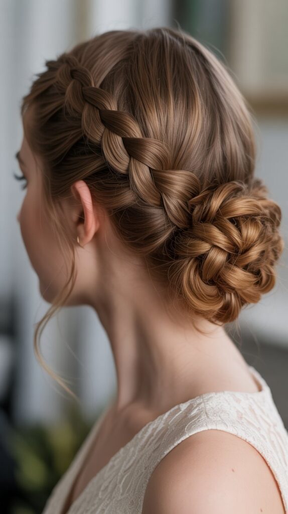 Side Braid Updo