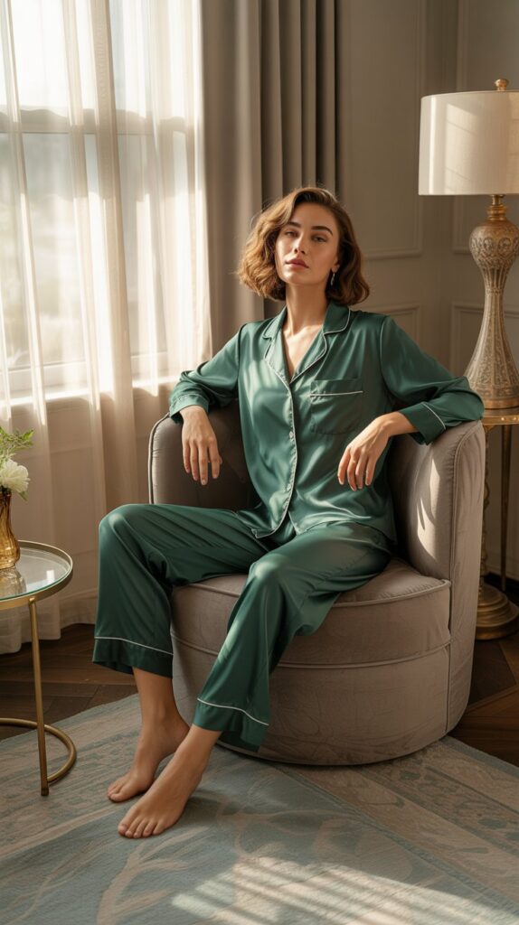 25 Modern DTI Outfits for the Self Care Sunday Vibe 2 Silk Pajama Coordinates