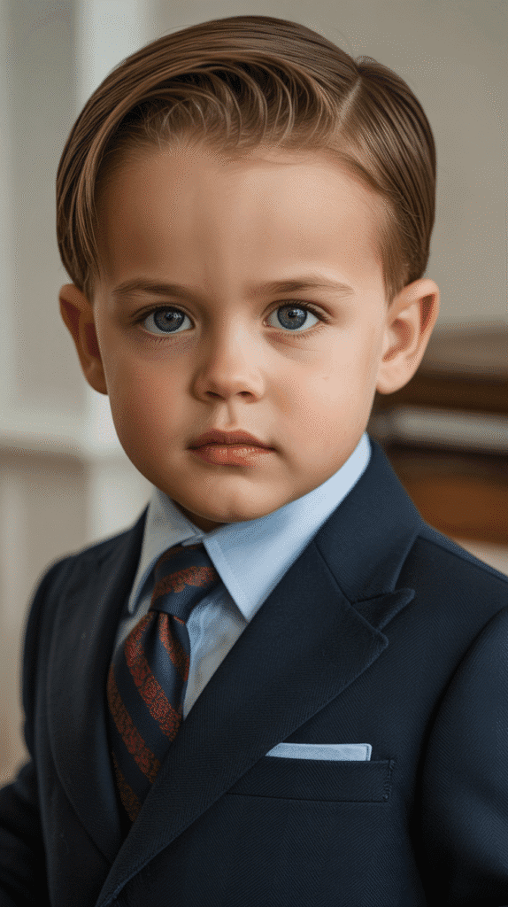 22 Longer Toddler Boy Haircuts for a Stylish Look 11 Swept-Back Longer Cut