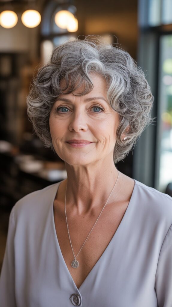  Curly Layered Pixie Bob