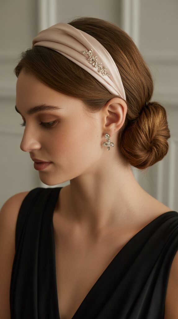  Thick Headband with French Twist