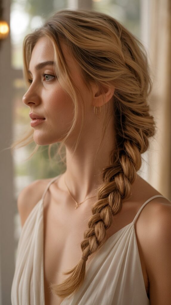 Braided Side Swept Style