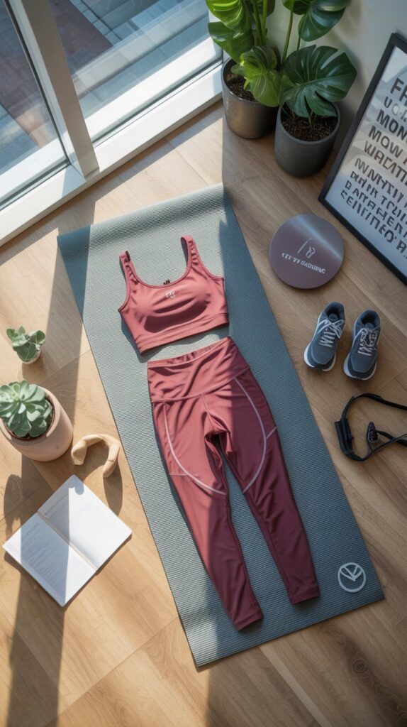 26 Aesthetic Self Care Sunday Outfit Inspirations 16 Athletic-Inspired Matching Set