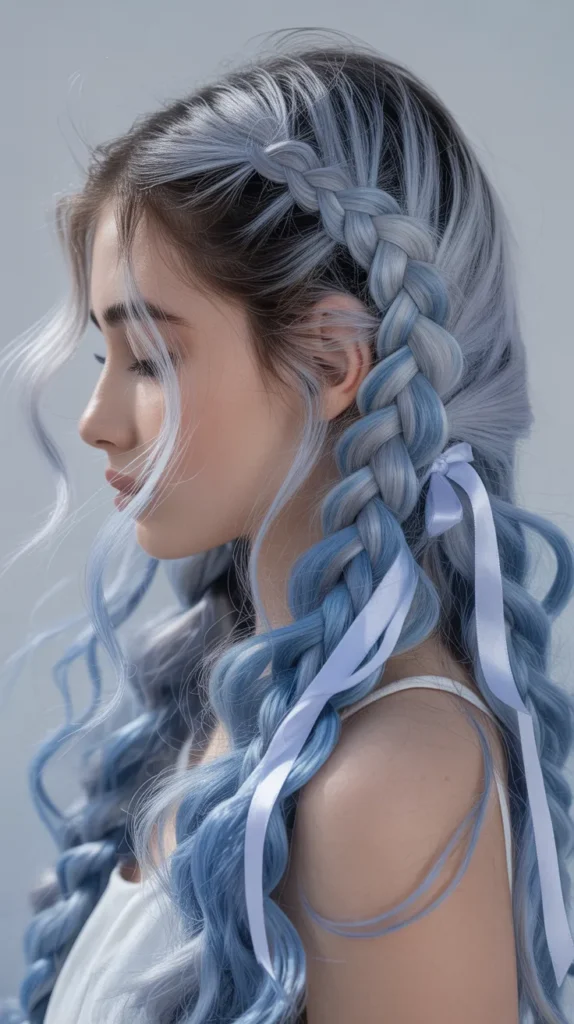 Mixed Texture Braids with Loose Waves