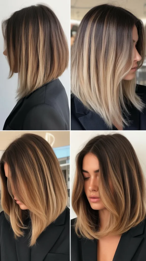 Long Bob with Ombré Color