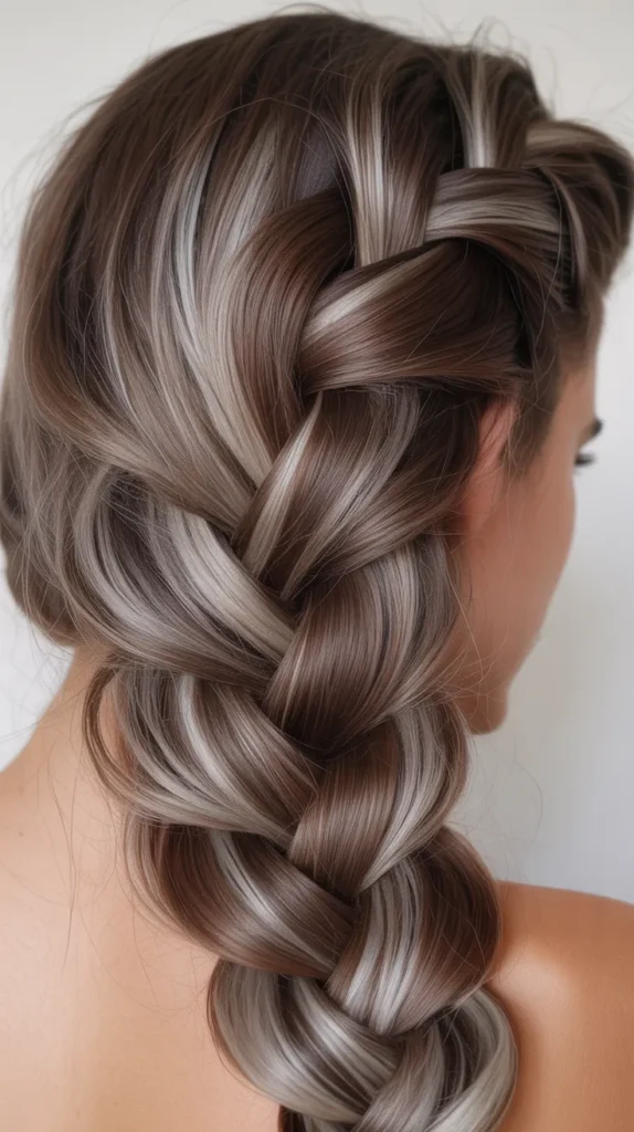 Fishtail Braid with Ash Brown Color