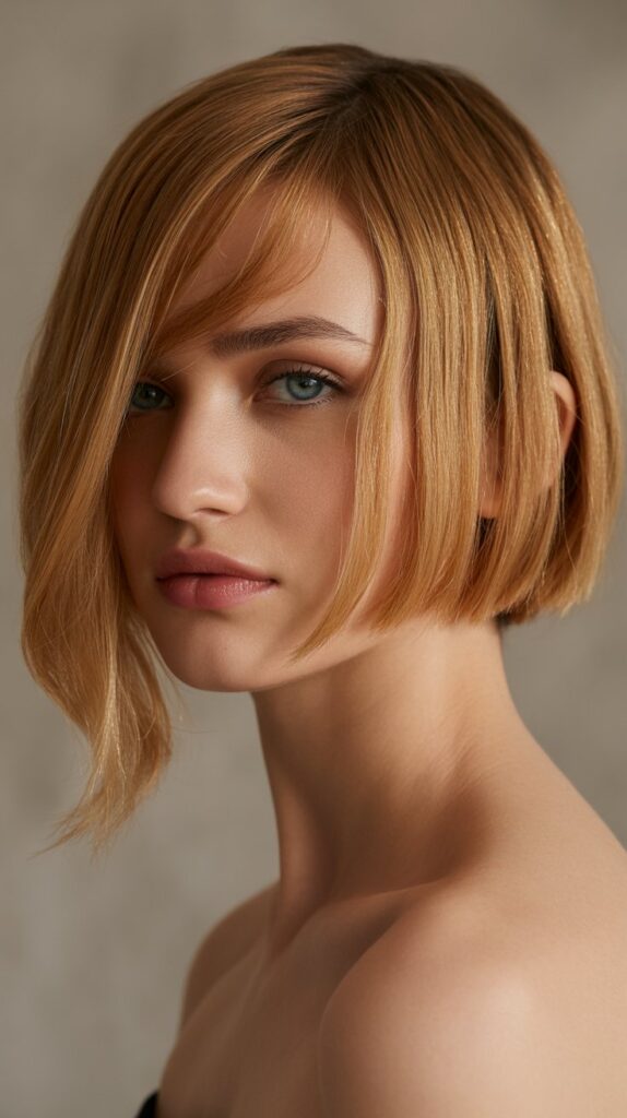 36 Easy-to-Style Bob Hairstyles for Fine Hair 8 Bob with Side-Swept Bangs