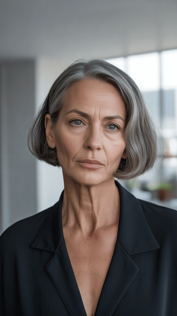 Top 36 Low-Maintenance Haircuts for Women Over 70 17 The Micro Bob