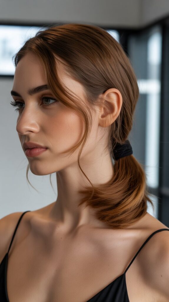 Side-Swept Ponytail
