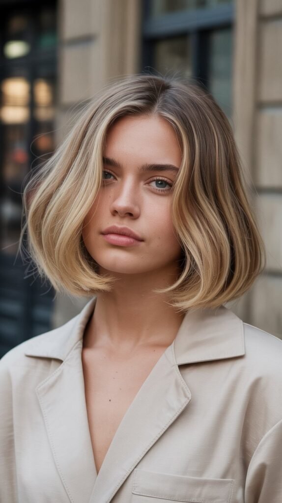 Flipped-Out Long Bob