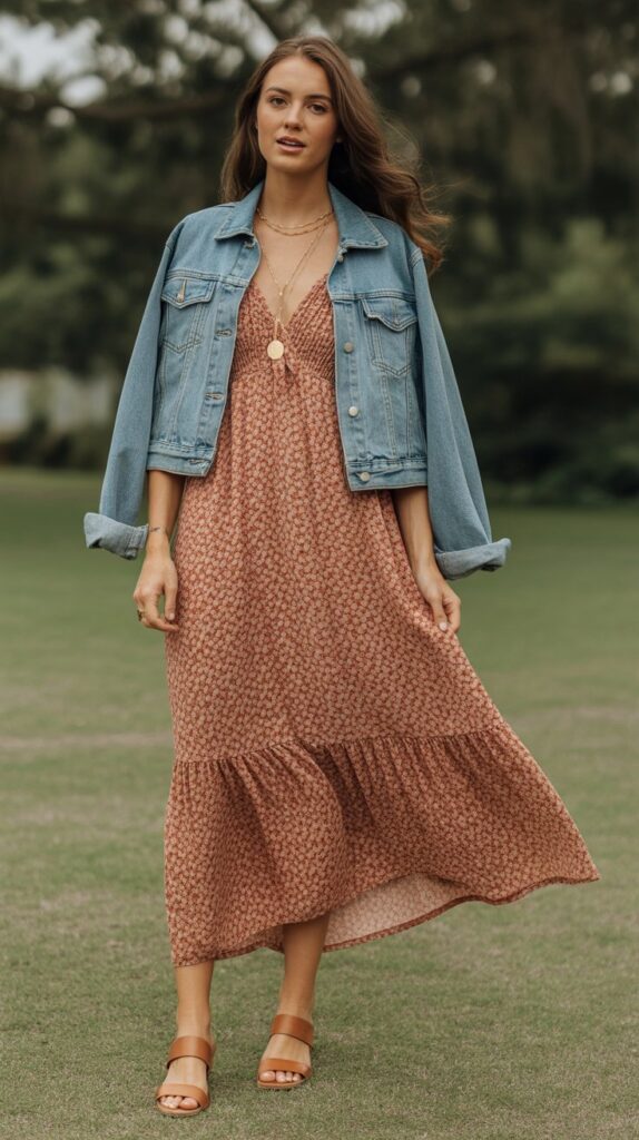 27 Elegant Self Care Sunday Dress to Impress Looks 11 The Boho Maxi Dress Flow