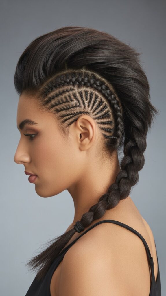 30 Braided Greasy Hair Hairstyles to Try 16 Mohawk Braid